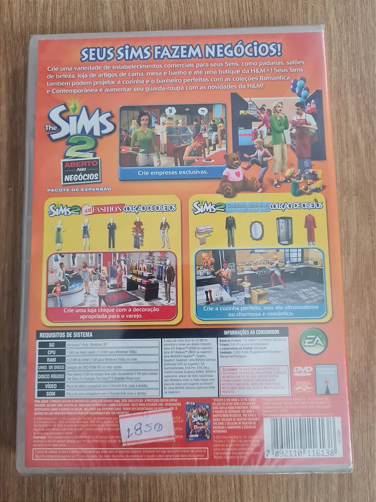 Jogo para PC The Sims 2: Coleção Grandes Negócios Lacrado – imagem 2