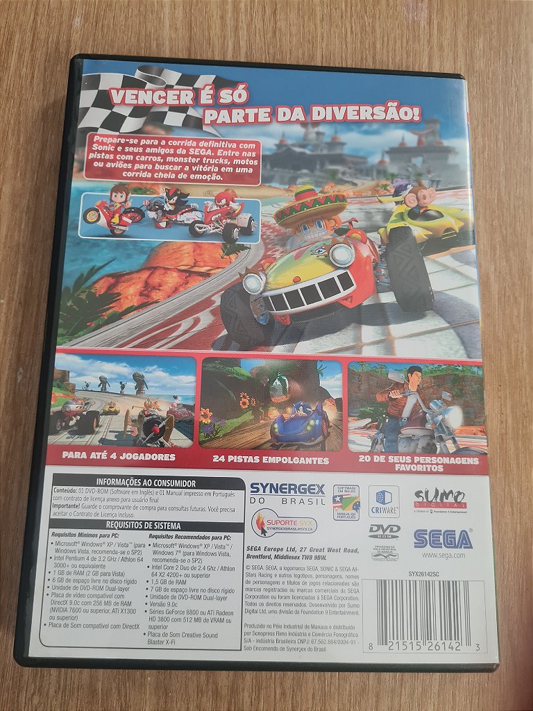Jogo para PC Sonic & SEGA All-Stars Racing Original – imagem 4