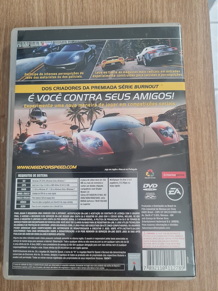 Jogo para PC Need for speed hot pursuit Original – imagem 3