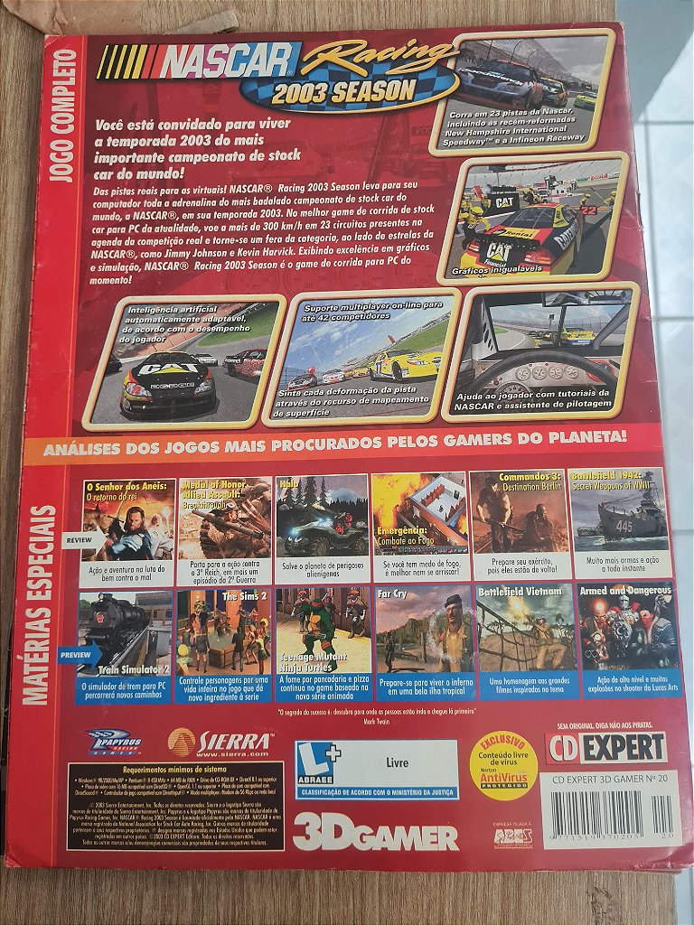 Jogo para PC Nascar Racing 2003 Revista CD Expert Original – imagem 2