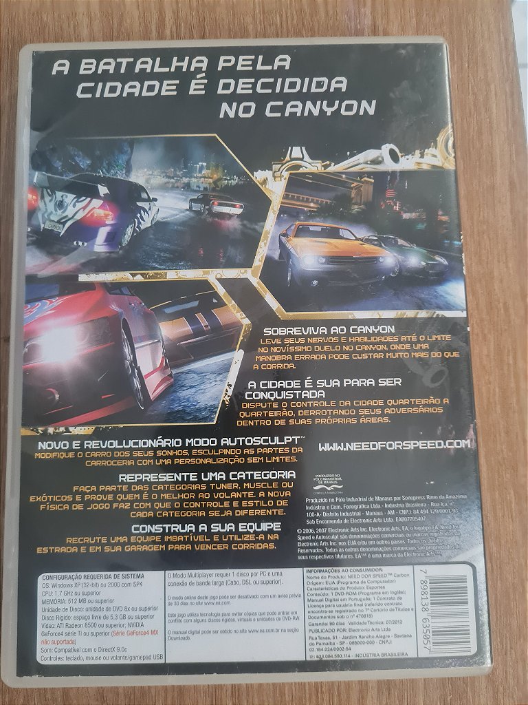 Jogo para PC Need for Speed: Carbon Original – imagem 3