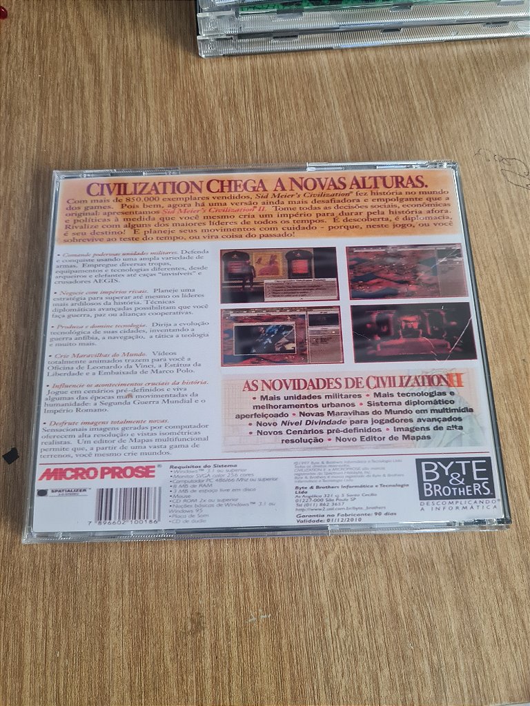 Jogo para PC Sid Meiers Civilization II Disco Erro Original – imagem 4