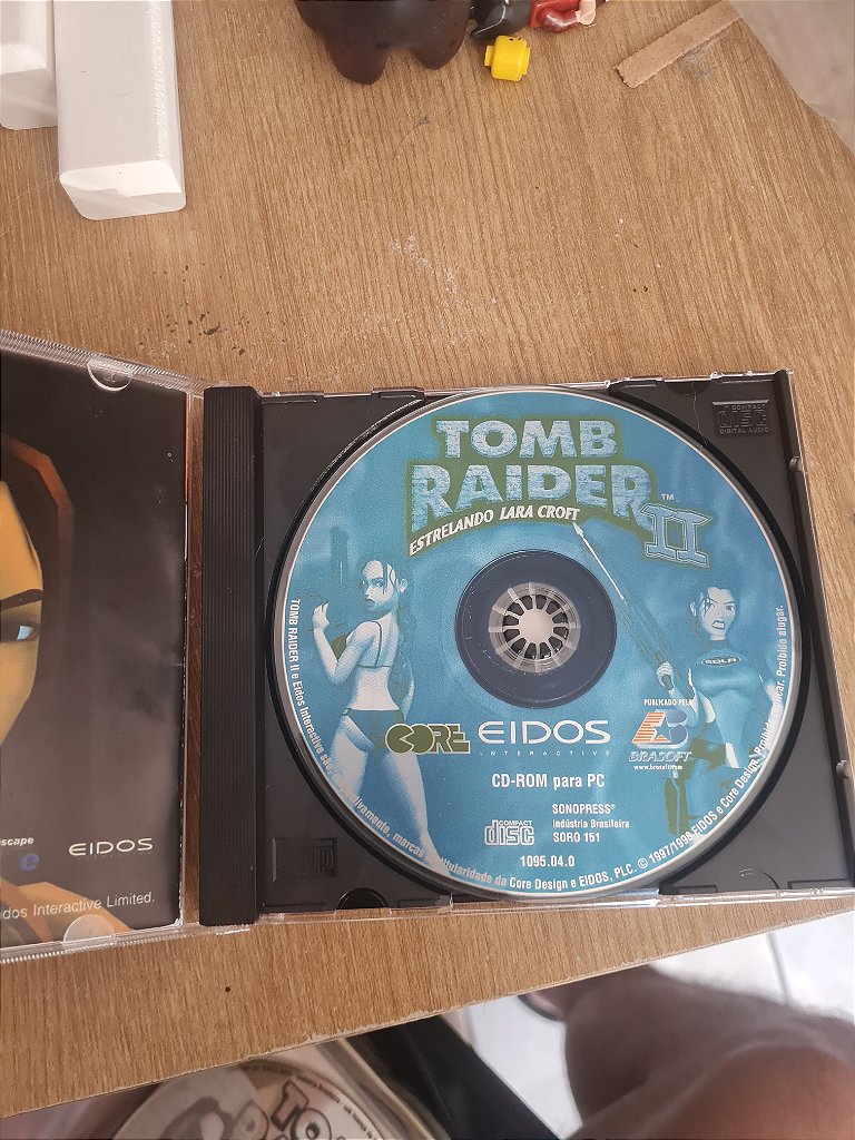 Jogo para PC CD Tomb Raider 2 II com manual Brasoft Original