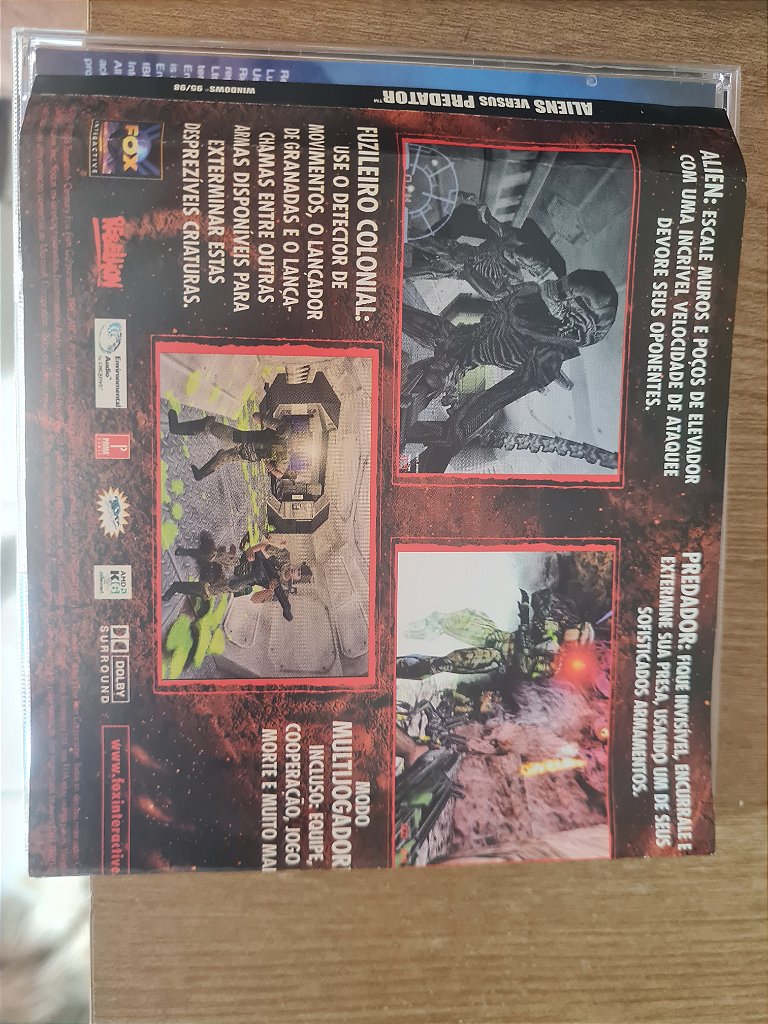 Jogo PC CD Alien versus Predador com manual Original – imagem 3