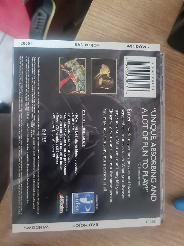 Jogo PC CD Bad Mojo com manual Original – imagem 4