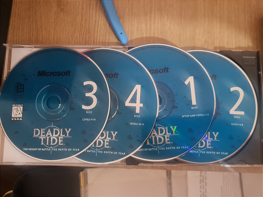 Jogo PC CD Deadly Tide com manual Original – imagem 4