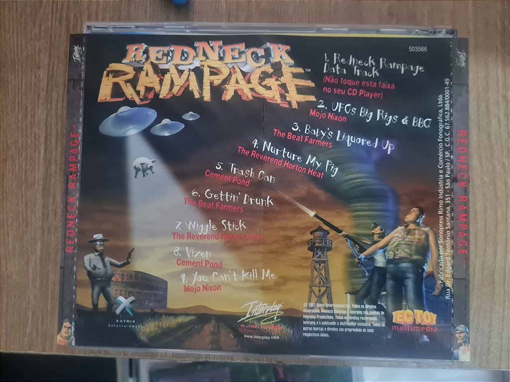 Jogo PC CD Redneck Rampage Tec Toy com manual Original – imagem 3