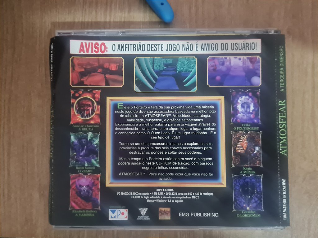 Jogo PC CD Atmosfear com CD de Audio Original – imagem 3