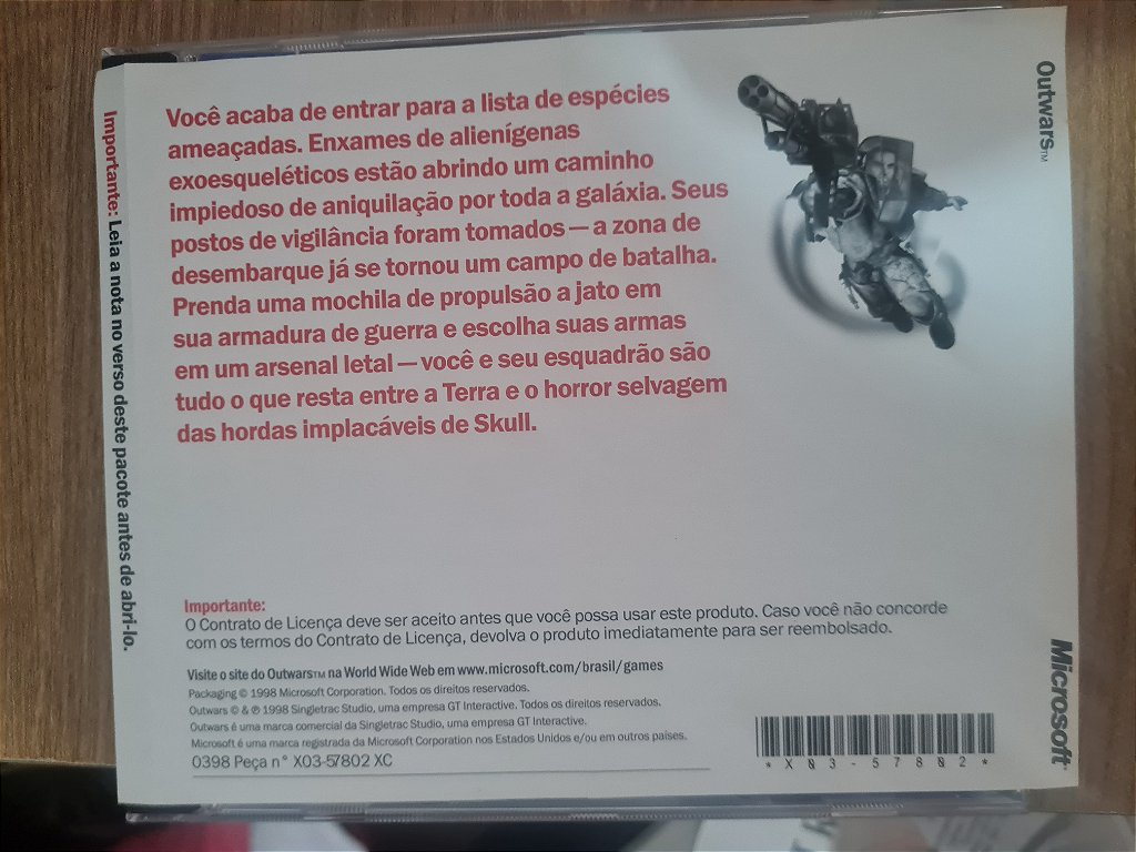 Jogo PC CD Outwars Microsoft com Manual Original – imagem 4