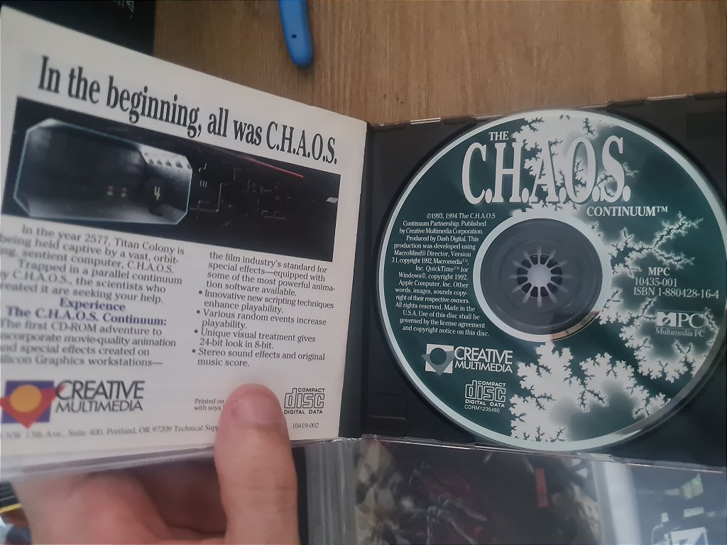 Jogo PC CD The chaos continuum com manual Original – imagem 3