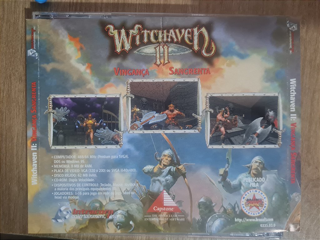 Jogo PC CD Witchaven 2 Vingança Sangrenta Brasoft Original – imagem 3