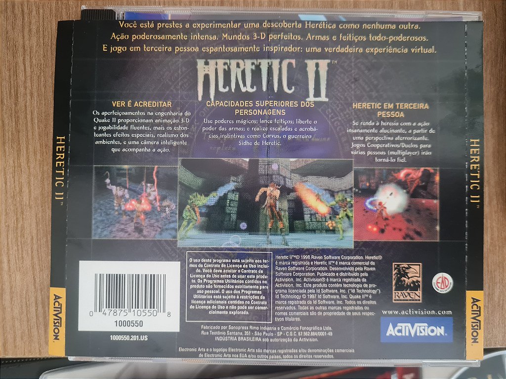 Jogo PC CD Heretic 2 II Br Original – imagem 2