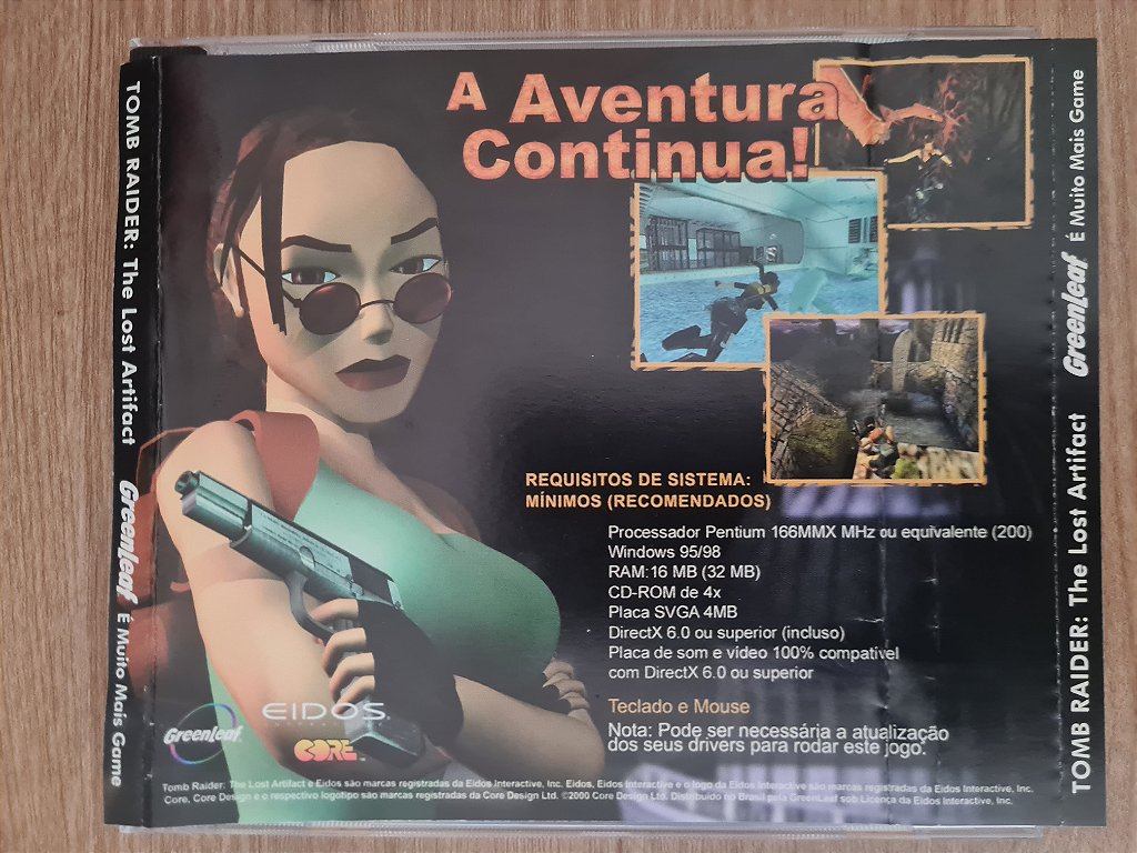 Jogo PC CD Tombraider The Lost Artifact Greenleaf Original – imagem 2