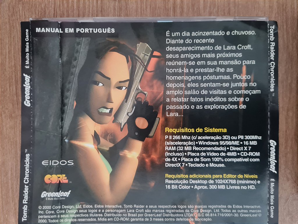 Jogo PC CD Tomb Raider Chronicles Greenleaf Br Original – imagem 3