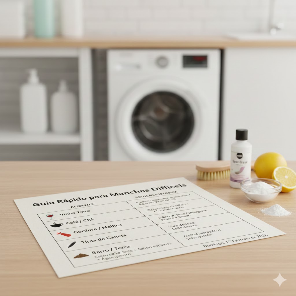 Guia Rápido para Manchas Difíceis