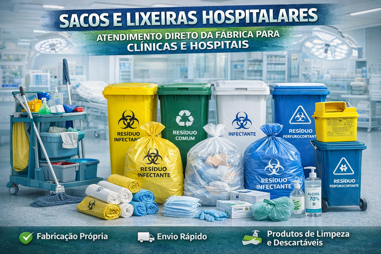 Distribuidor e fabricante de descartáveis hospitalares SP
