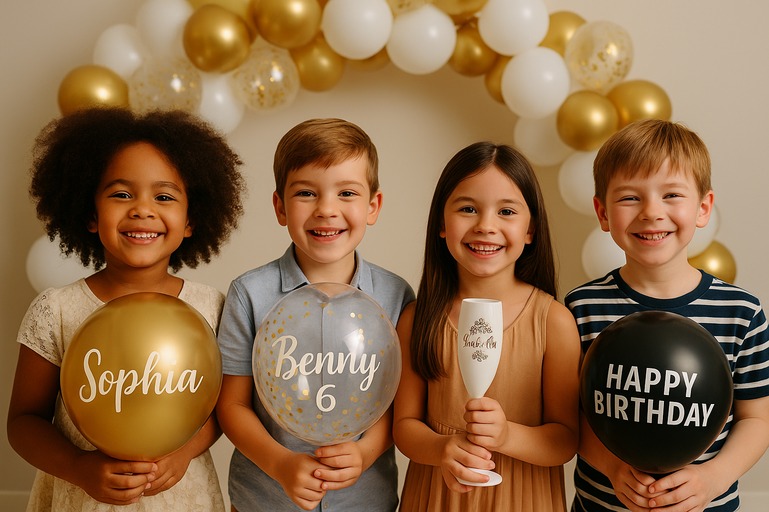 Banner Balões e Taças Personalizadas