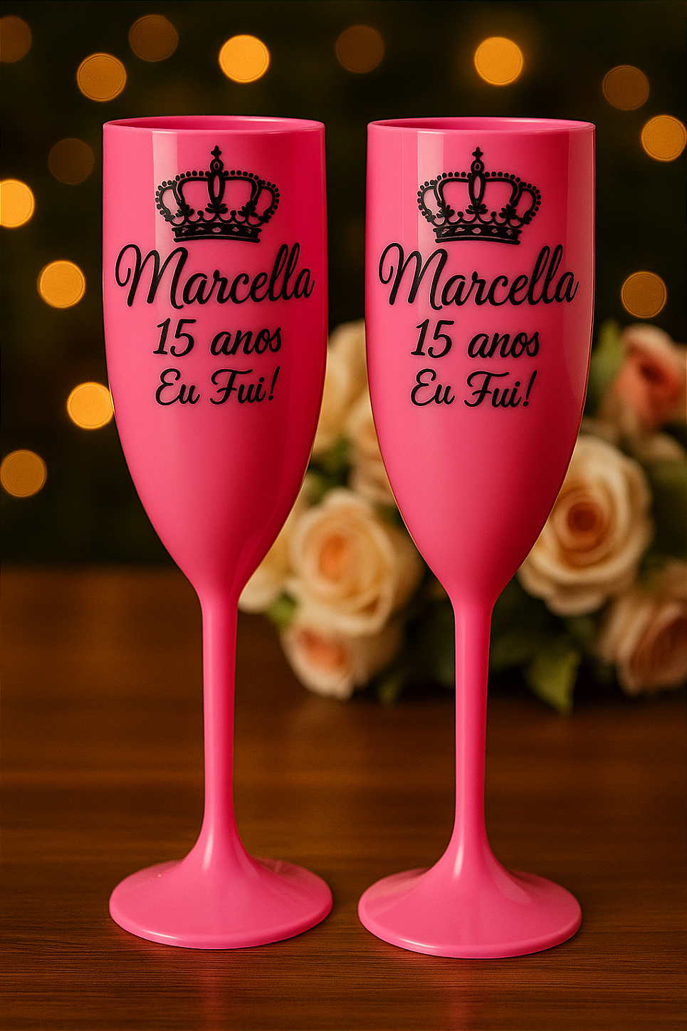 Taça personalizada 15 anos
