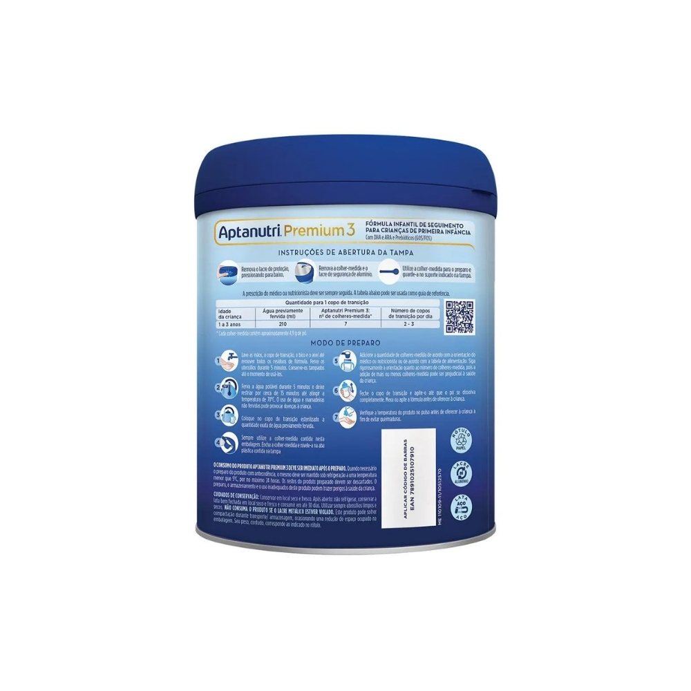 Fórmula Infantil Aptanutri Premium 3 800g - Vertical Saúde DF