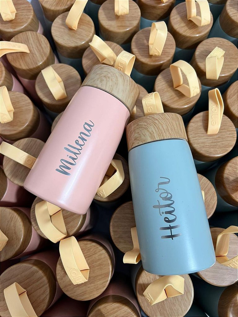 Garrafinha Térmica Bambu Personalizada personalizada — Térmicos, foto 4 de 5