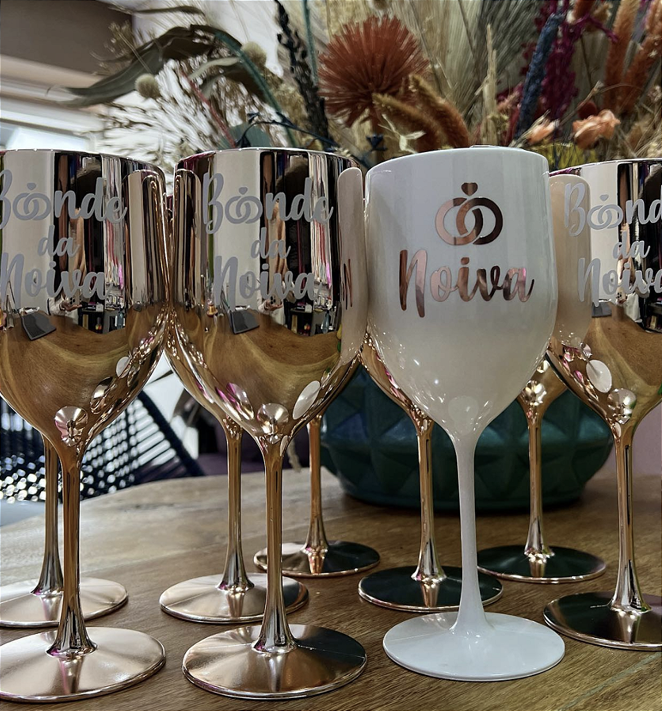 Taça de Vinho Metalizada Personalizada 400ml personalizada — Taças, foto 3 de 3