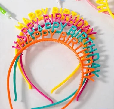 Tiara Happy Birthday personalizada — Acessórios, foto 1 de 3