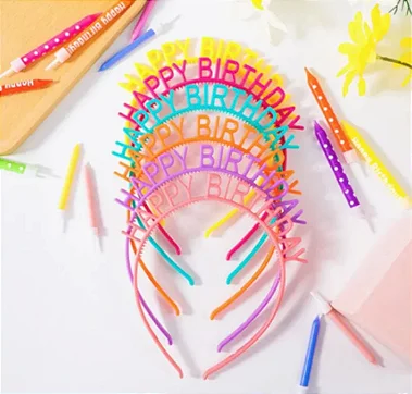 Tiara Happy Birthday personalizada — Acessórios, foto 2 de 3