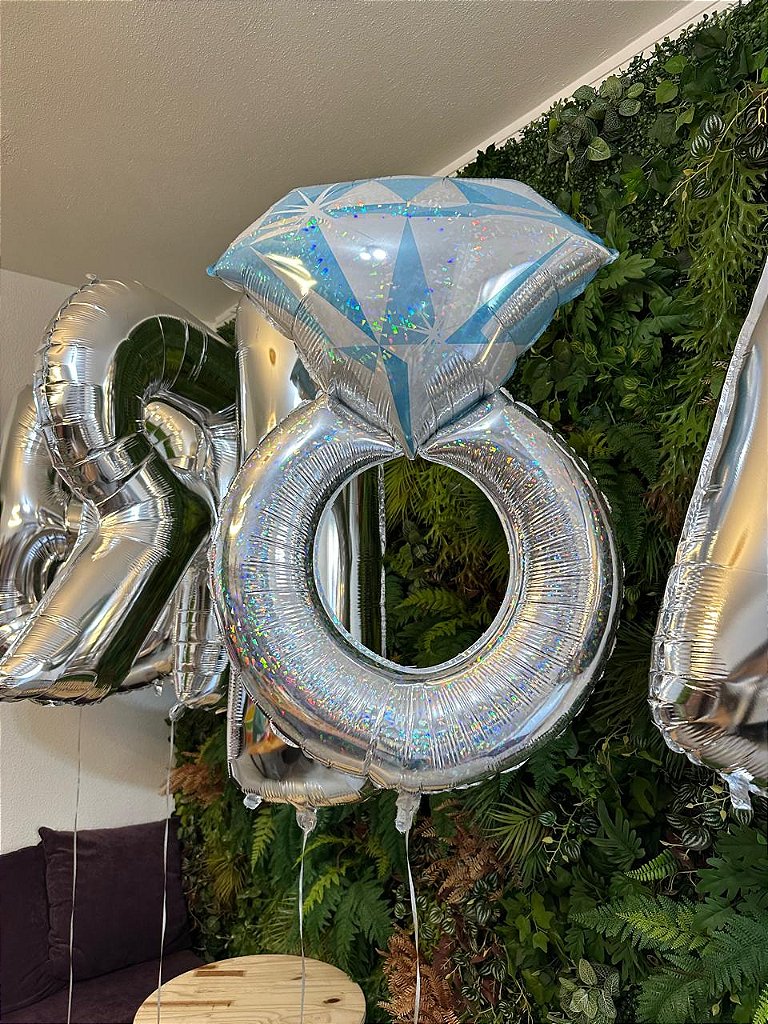 Balão Metalizado Aliança personalizada — Balões, foto 2 de 4