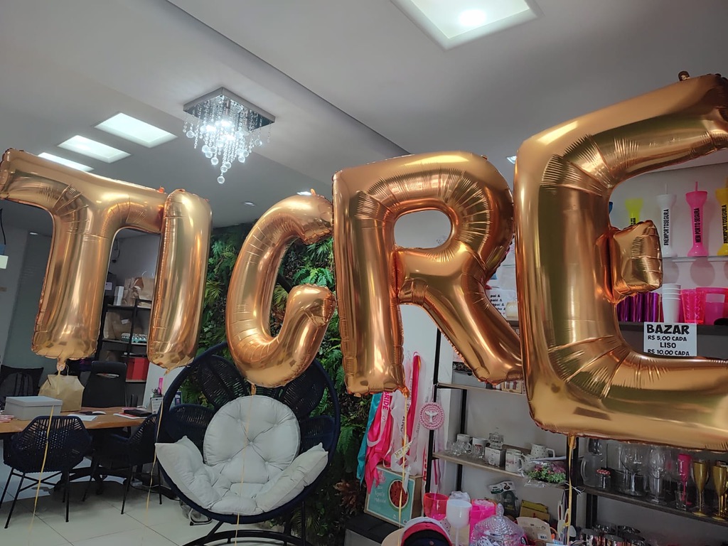 Balão Metalizado de Letra 40” personalizada — Balões, foto 1 de 2
