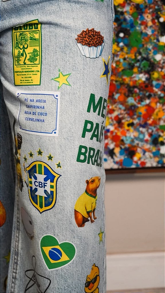 Adesivo Termocolante – Tema Brasil personalizada — Vestuário, foto 3 de 5