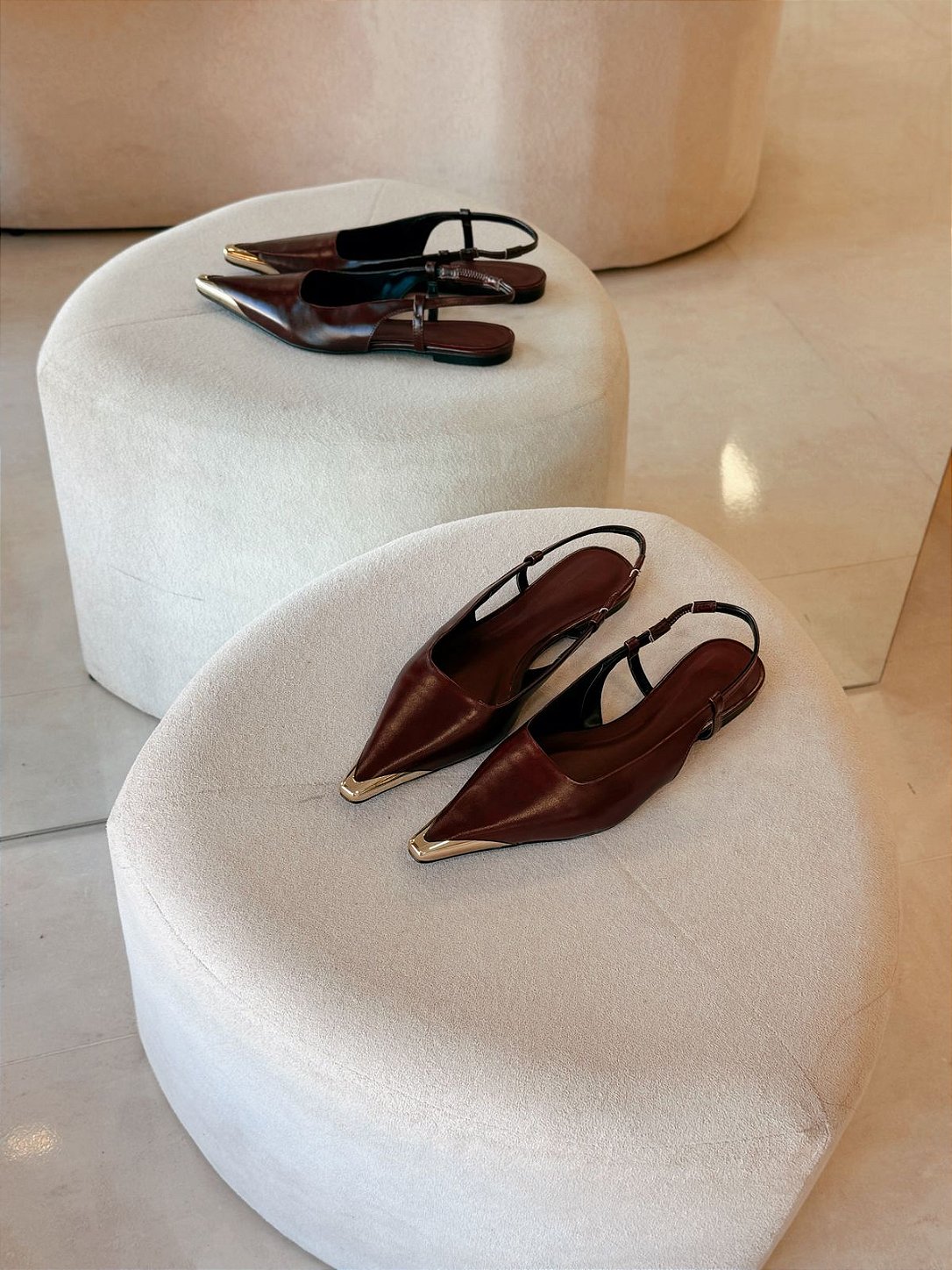 Sapatilha Feminina Firenze Café em uso