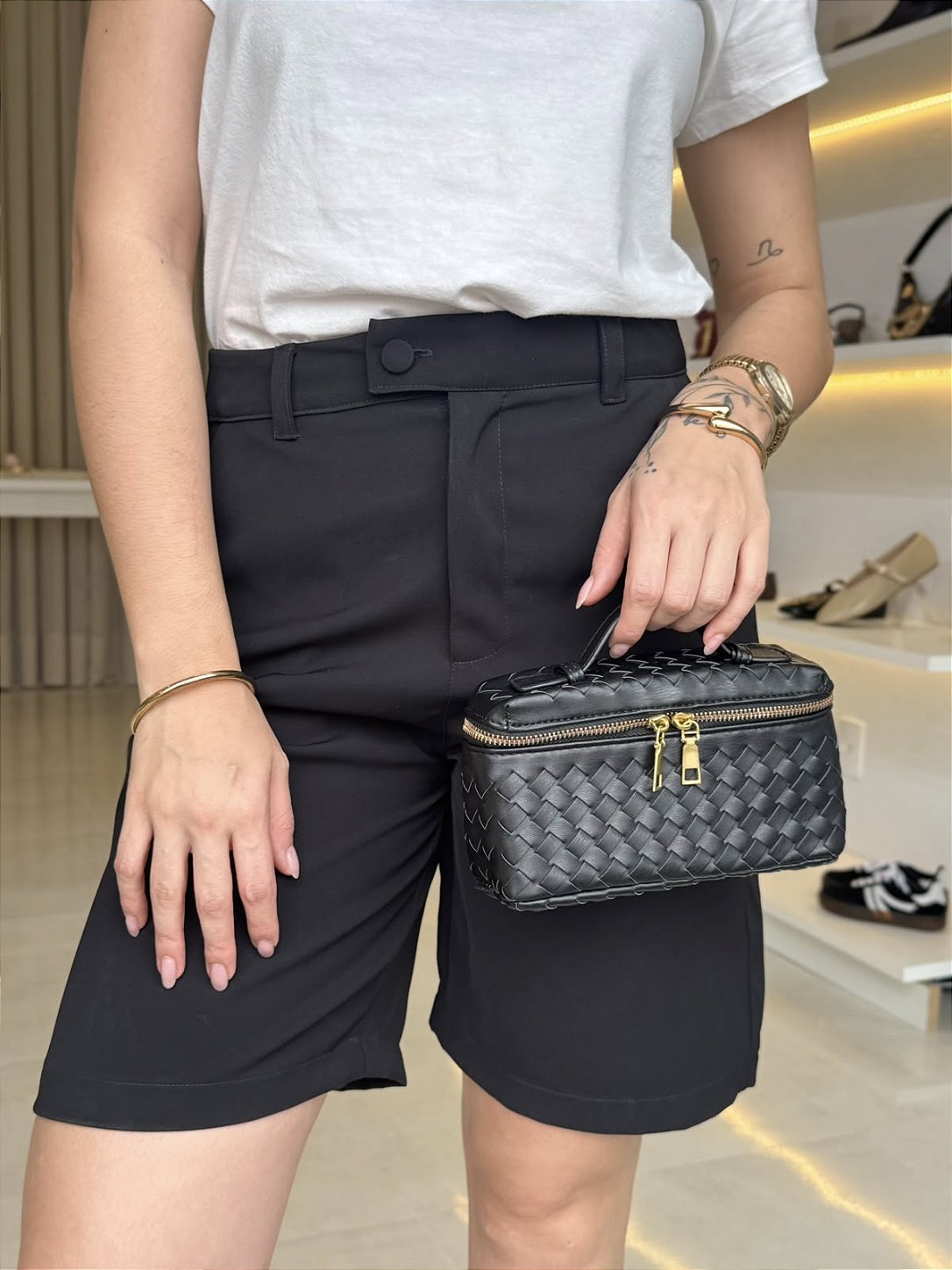 Bolsa Feminina Vanety Preta Glow Store