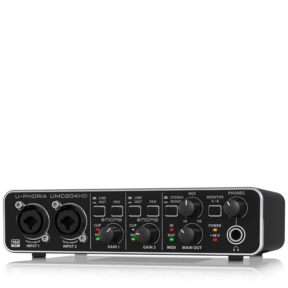 INTERFACE DE AUDIO BEHRINGER UMC204HD - Amplitude Som Profissional