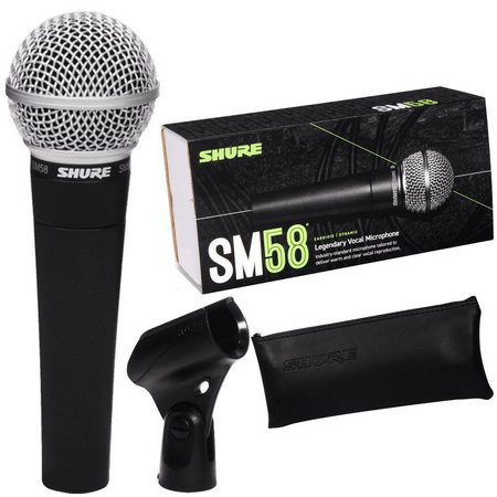 MICROFONE VOCAL SHURE SM58 - Amplitude Som Profissional