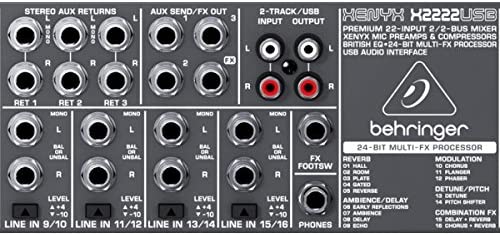 MESA DE SOM PROFISSIONAL BEHRINGER XENYX2222USB - Amplitude Som