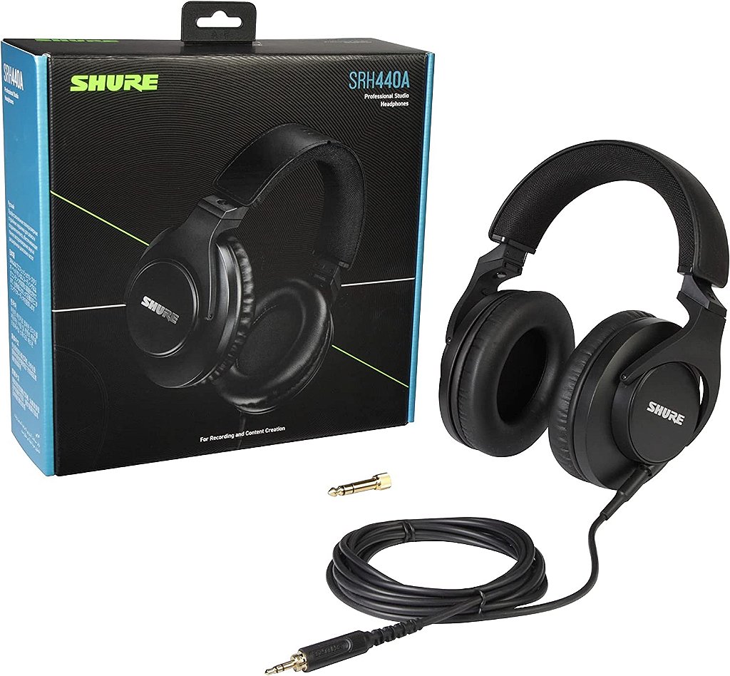 FONE DE OUVIDO SHURE SRH 440 - Amplitude Som Profissional