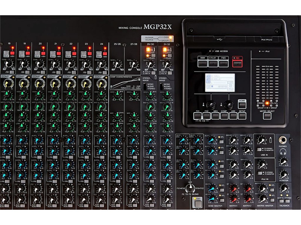 MESA DE SOM PROFISSIONAL ANALOGICA YAMAHA 32 CANAIS MGP32X
