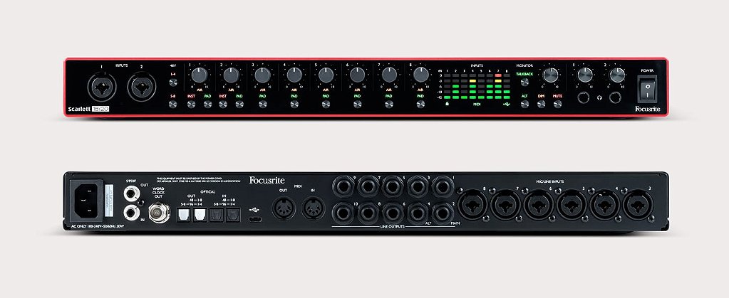 Interface de Áudio Scarlett 18i20 Focusrite - Amplitude Som