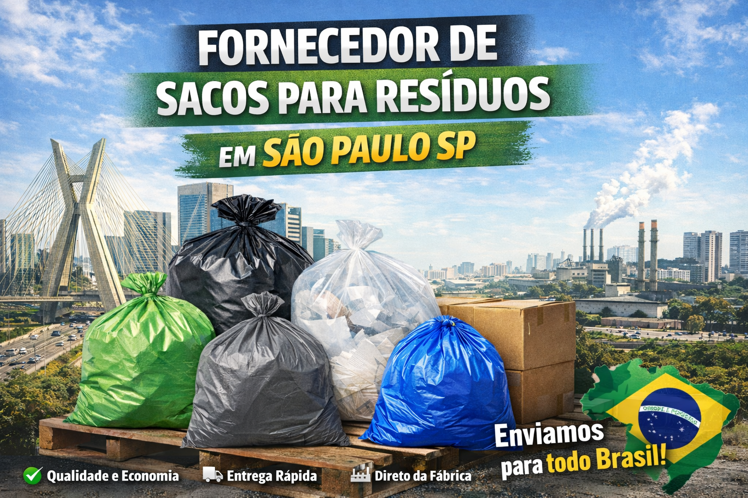 Fabricante de Sacos para Lixo em Birigui