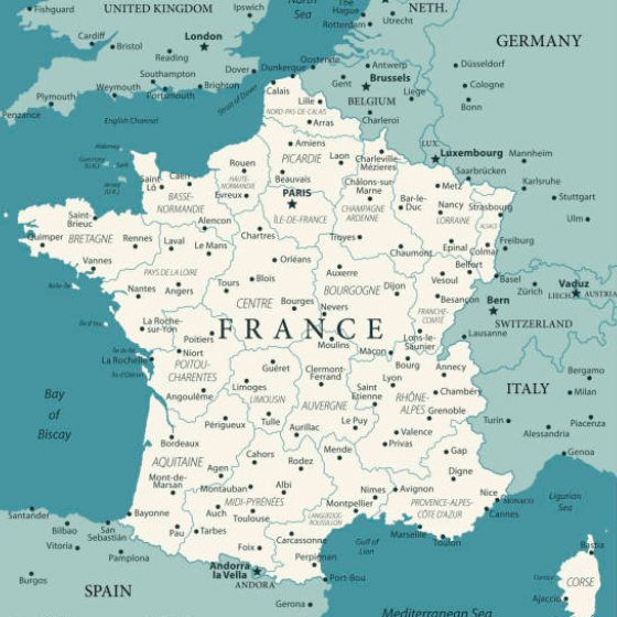 Mapa da França