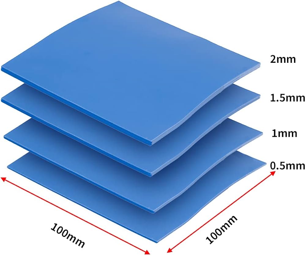 Thermal pads de diferentes espessuras