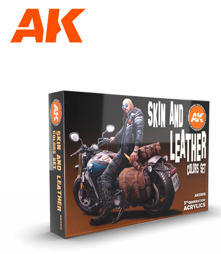 AK Interactive Skin and Leather Colors Set - Geek Tintas