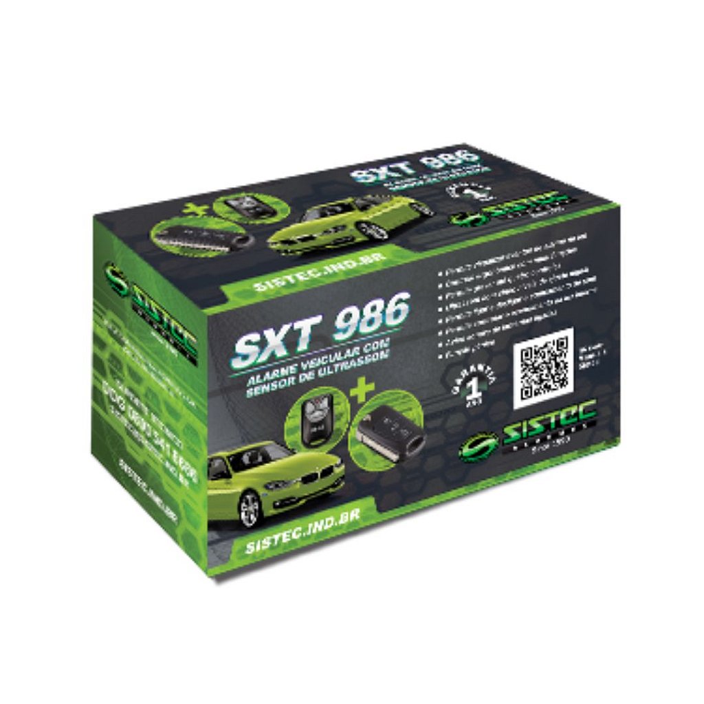 ALARME SISTEC C/ CHAVE CANIVETE - SXT986/C (VERDE) - VP3 Distribuidora