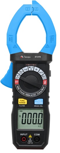 Alicate amperímetro digital 1000A True RMS AC CAT III 1000V Minipa