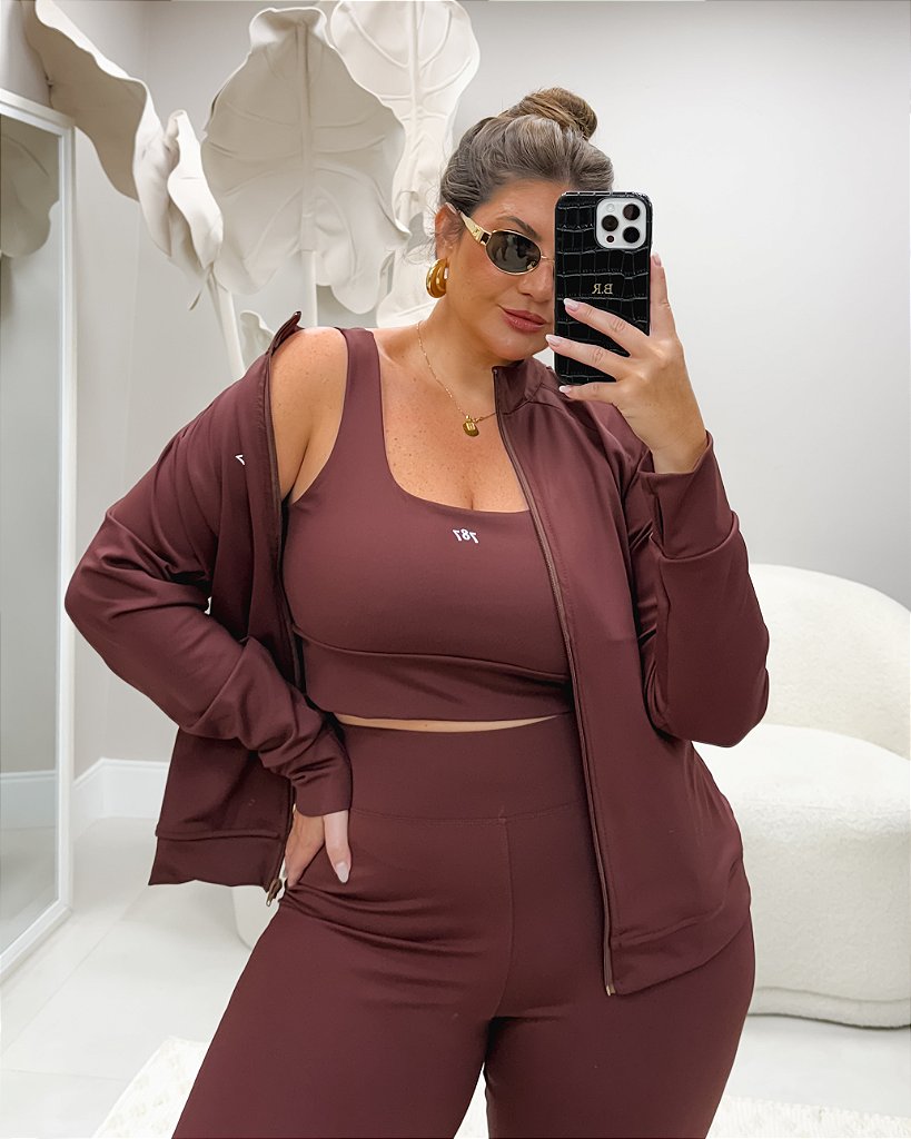 Top Fitness Plus Size 787 Mocha - 787 Shirts