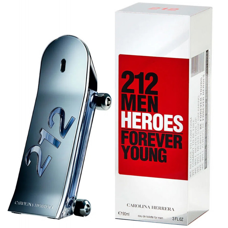 212 Men Heroes Forever Young 100ml Carolina Herrera Perfume Importado Masculino