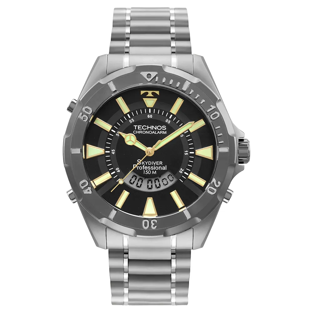 Relógio Technos Masculino Skydiver Wt2050ao/1h Titanium