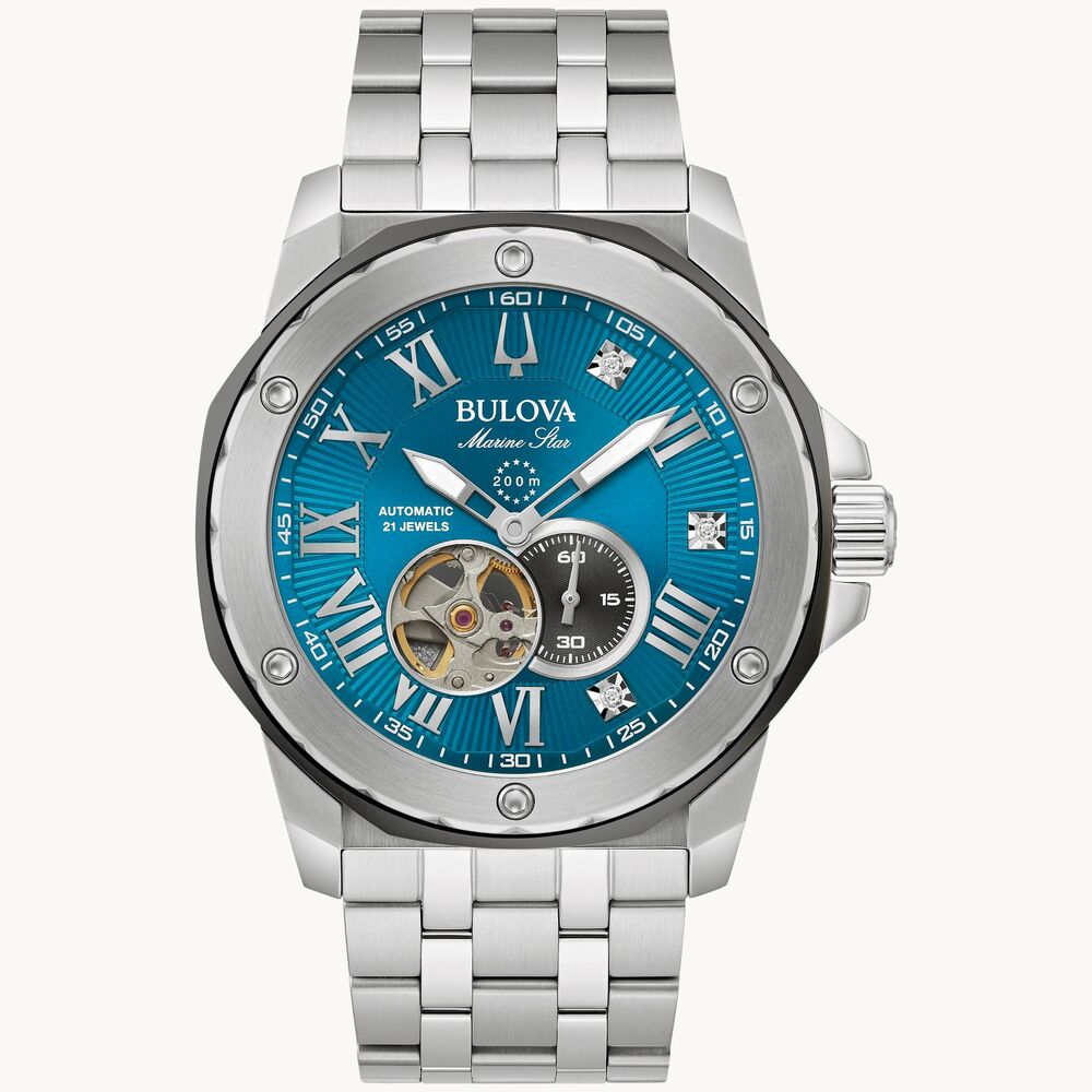 Relógio Bulova Marine Star Automático Marc Anthony 98D184