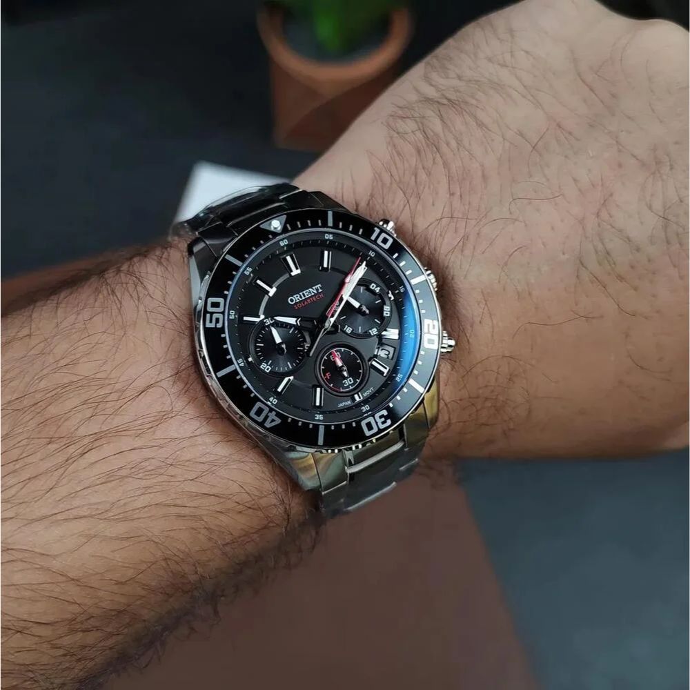 Relógio Orient ST Elite Sea Solartech MBSSC288 - P1SX Preto