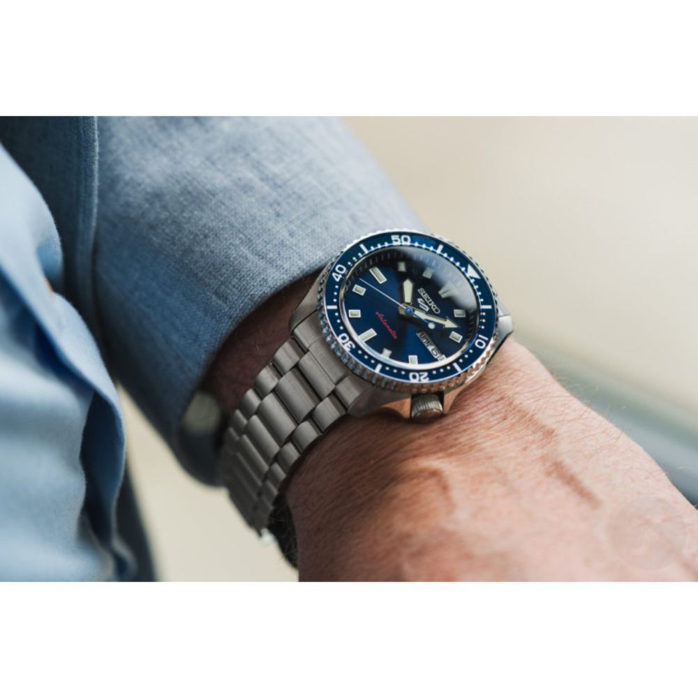 トライアルセット・サンプル SEIKO Relógio Seiko 5 Sports SKX Automático Azul Safira SRPL83B1